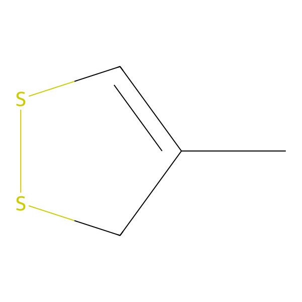 2D Structure of 4-Methyl-1,2-dithiacyclopentene