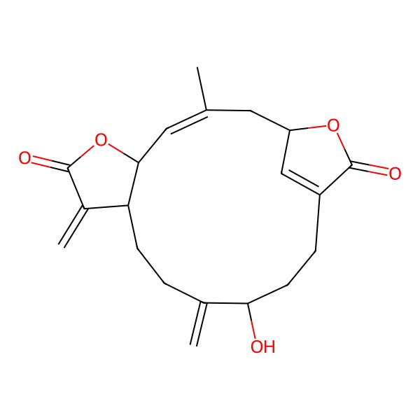 2D Structure of 4-Methylene-5beta-hydroxyovatodiolide 2D Structure of 4-Methylene-5beta-hydroxyovatodiolide