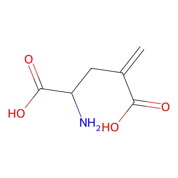 2D Structure of 4-methylene-D-glutamic acid