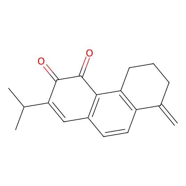 2D Structure of 8-methylidene-2-propan-2-yl-6,7-dihydro-5H-phenanthrene-3,4-dione