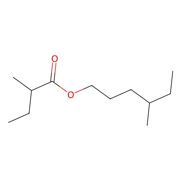 2D Structure of 4-Methylhexyl 2-methylbutanoate