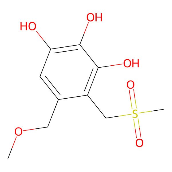 2D Structure of 4-Methylsulfonylmethyl-5-methoxymethyl-1,2,3-benzenetriol
