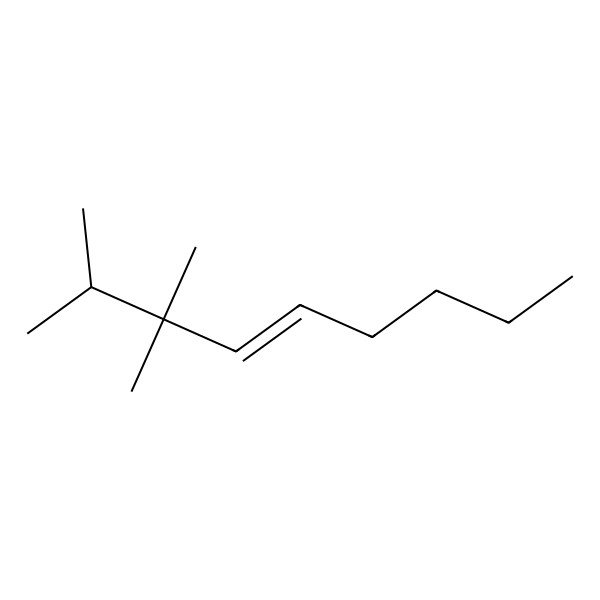 2D Structure of 4-Nonene, 2,3,3-trimethyl-, (E)- 2D Structure of 4-Nonene, 2,3,3-trimethyl-, (E)-