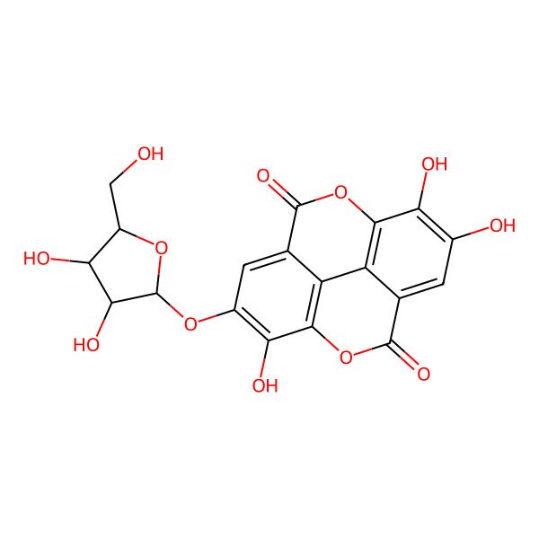 2D Structure of 4'-O-Arabinofuranosylellagic acid 2D Structure of 4'-O-Arabinofuranosylellagic acid