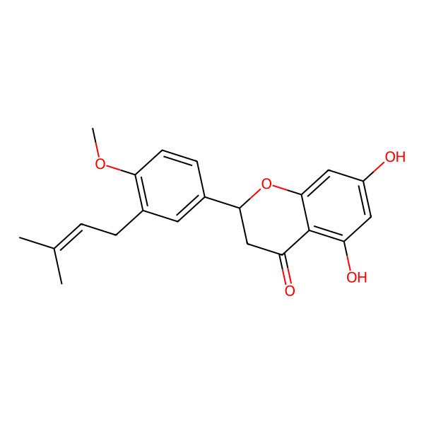 2D Structure of 4'-O-Methyllicoflavanone