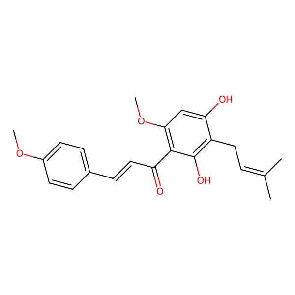 2D Structure of 4-O-methylxanthohumol 2D Structure of 4-O-methylxanthohumol
