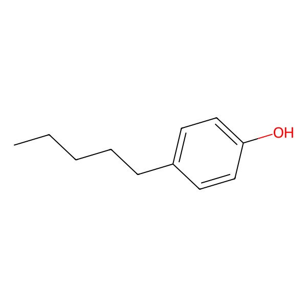 2D Structure of 4-Pentylphenol