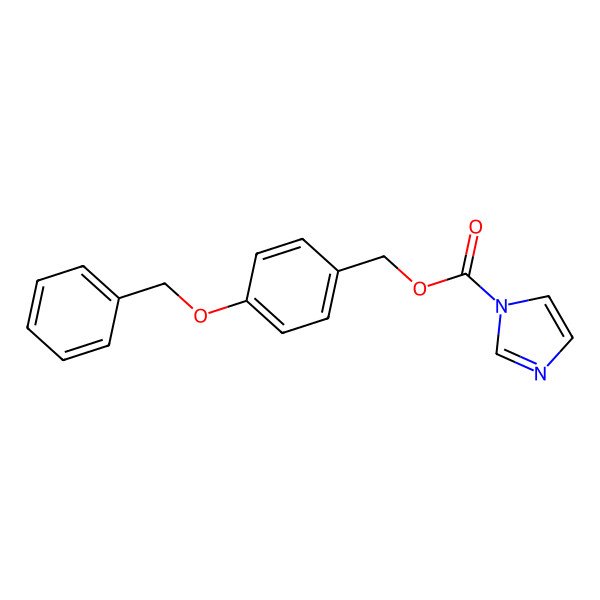 2D Structure of (4-Phenylmethoxyphenyl)methyl imidazole-1-carboxylate