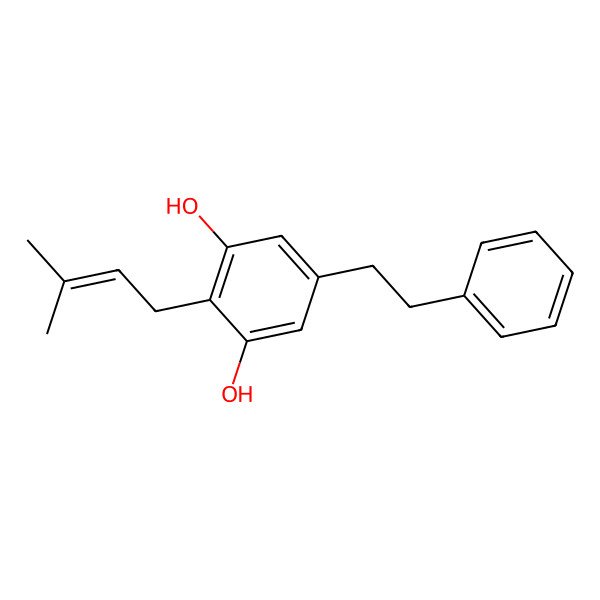 2D Structure of 4-Prenyldihydropinosylvin