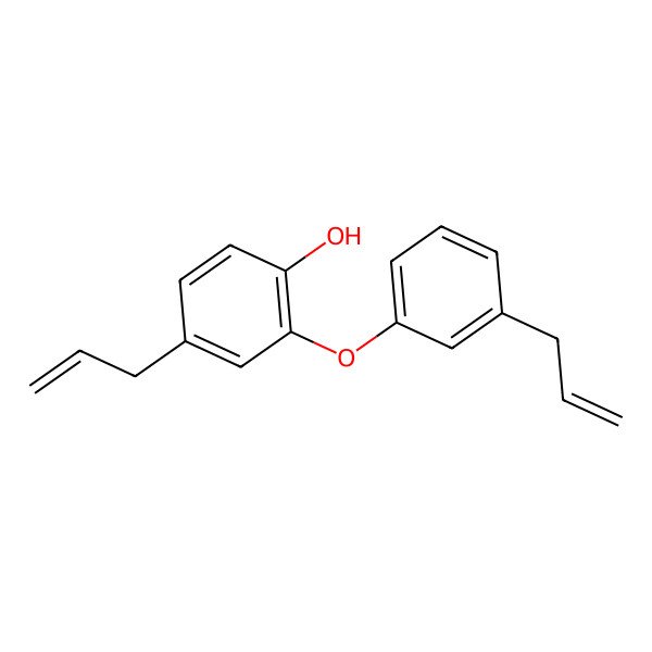 2D Structure of 4-Prop-2-enyl-2-(3-prop-2-enylphenoxy)phenol