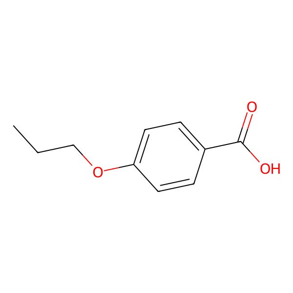 2D Structure of 4-Propoxybenzoic Acid