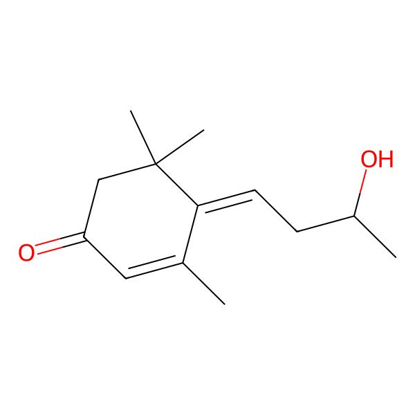 2D Structure of 4-[(S)-3-Hydroxybutylidene]-3,5,5-trimethyl-2-cyclohexen-1-one