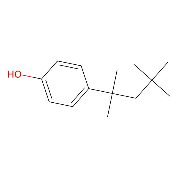 2D Structure of 4-tert-Octylphenol