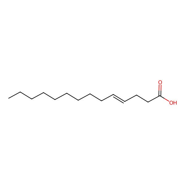 2D Structure of 4-Tetradecenoic acid