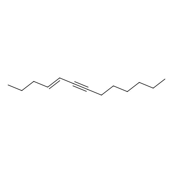 2D Structure of 4-Tridecen-6-yne, (Z)-