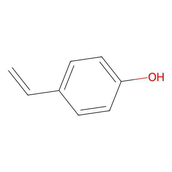 2D Structure of 4-Vinylphenol