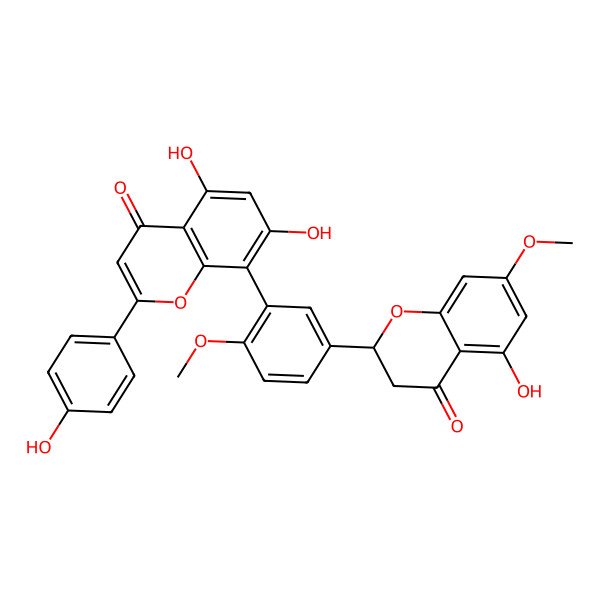 2D Structure of 2,3-Dihydroamentoflavone 7,4'-dimethyl ether