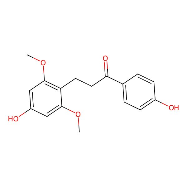 2D Structure of 4,4'-Dihydroxy-2,6-Dimethoxydihydrochalcone
