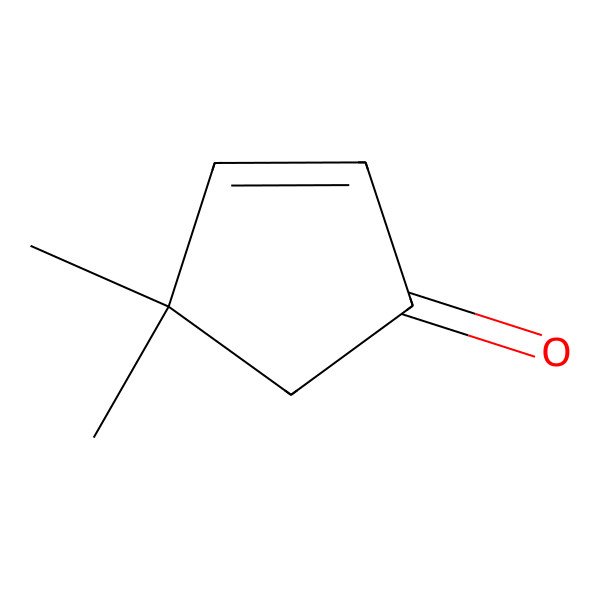 2D Structure of 4,4-Dimethyl-2-cyclopenten-1-one