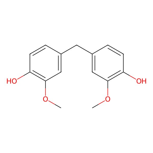 2D Structure of 4,4'-Methanediylbis(2-methoxyphenol)