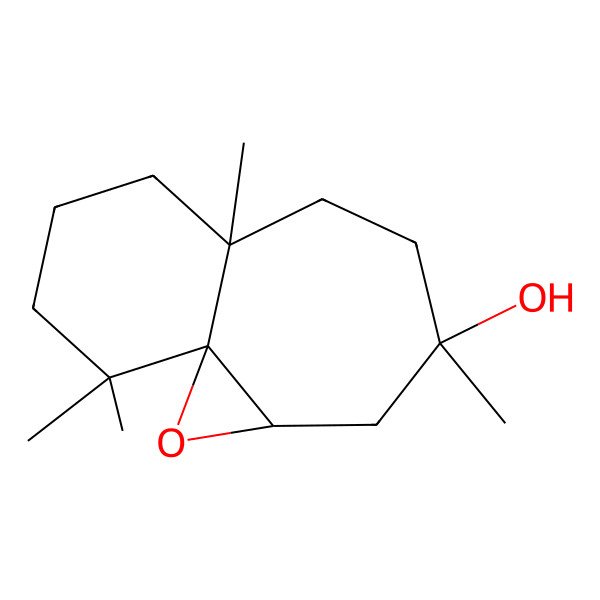 2D Structure of (1S,3R,5S,8S)-5,8,12,12-tetramethyl-2-oxatricyclo[6.4.0.01,3]dodecan-5-ol