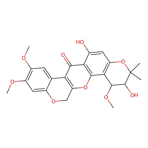 2D Structure of 4,5-Dihydro-5'alpha-hydroxy-4'alpha-methoxy-6a,12a-dehydro-alpha-toxicarol