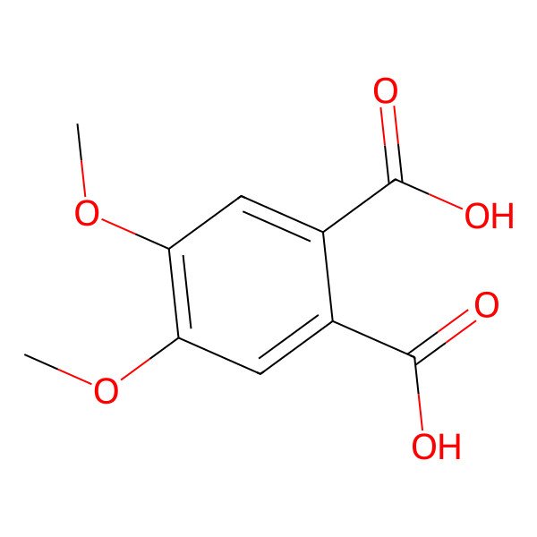 2D Structure of 4,5-Dimethoxyphthalic acid