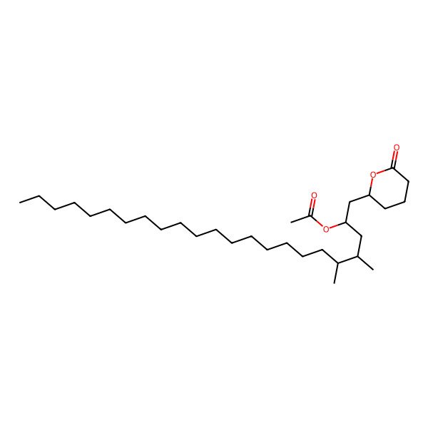 2D Structure of [4,5-Dimethyl-1-(6-oxooxan-2-yl)tricosan-2-yl] acetate