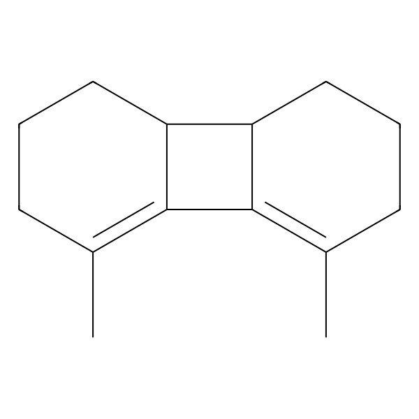 2D Structure of 4,5-Dimethyl-1,2,3,6,7,8,8a,8b-octahydrobiphenylene