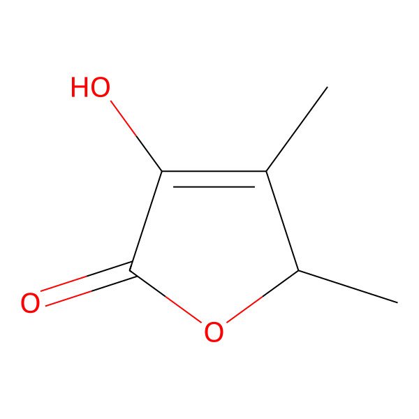 2D Structure of 4,5-Dimethyl-3-hydroxy-2,5-dihydro-2-furanone, (-)- 2D Structure of 4,5-Dimethyl-3-hydroxy-2,5-dihydro-2-furanone, (-)-