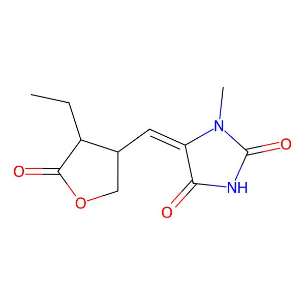 2D Structure of 4,6-Dehydro-1,2,4,5-tetrahydro-2,5-dioxopilocarpin