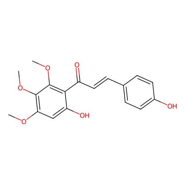 2D Structure of 4,6'-Dihydroxy-2',3',4'-trimethoxychalcone