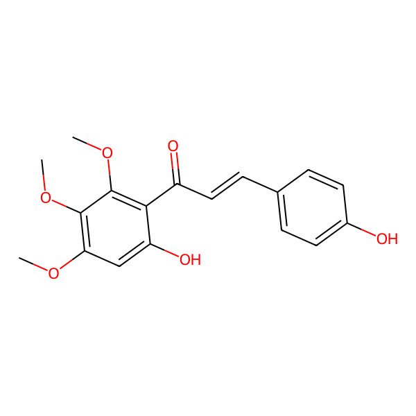 2D Structure of 4,6'-Dihydroxy-2',3',4'-trimethoxychalcone 2D Structure of 4,6'-Dihydroxy-2',3',4'-trimethoxychalcone