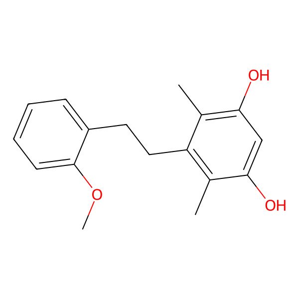 2D Structure of 4,6-Dimethyl-5-(2-methoxyphenethyl)resorcinol