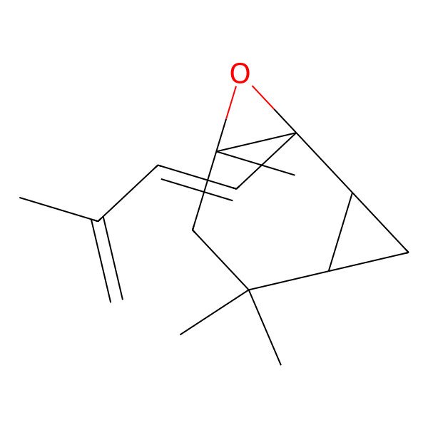 2D Structure of 4,6,6-Trimethyl-2-(3-methylbuta-1,3-dienyl)-3-oxatricyclo[5.1.0.0(2,4)]octane