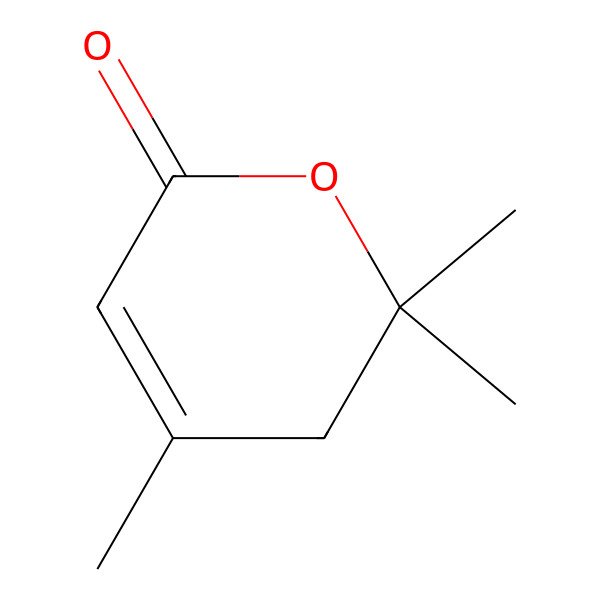 2D Structure of 4,6,6-Trimethyl-5,6-dihydro-2H-pyran-2-one