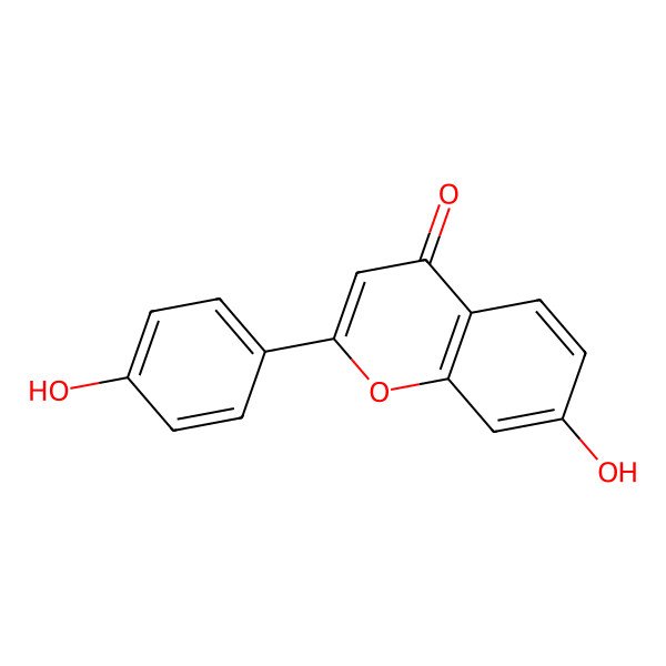 2D Structure of 4',7-Dihydroxyflavone