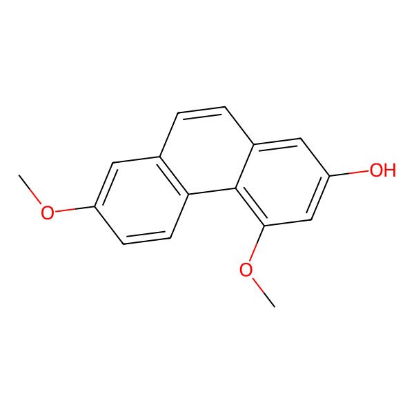 2D Structure of 4,7-Dimethoxyphenanthren-2-ol 2D Structure of 4,7-Dimethoxyphenanthren-2-ol