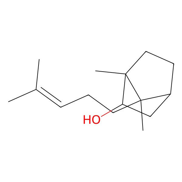 2D Structure of 4,7-Dimethyl-7-(4-methylpent-3-enyl)bicyclo[2.2.1]heptan-3-ol