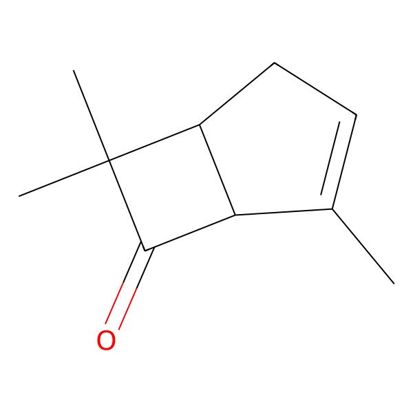 2D Structure of 4,7,7-Trimethylbicyclo[3.2.0]hept-3-en-6-one