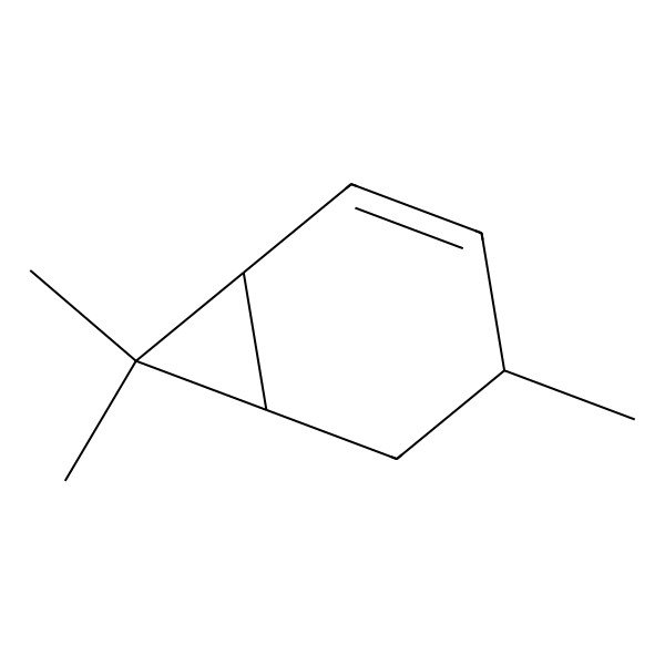 2D Structure of 4,7,7-Trimethylbicyclo[4.1.0]hept-2-ene