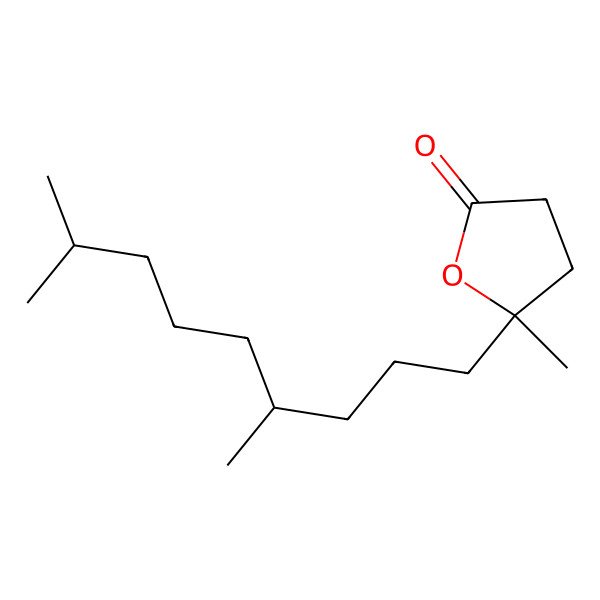 2D Structure of 4,8,12-Trimethyltridecan-4-olide