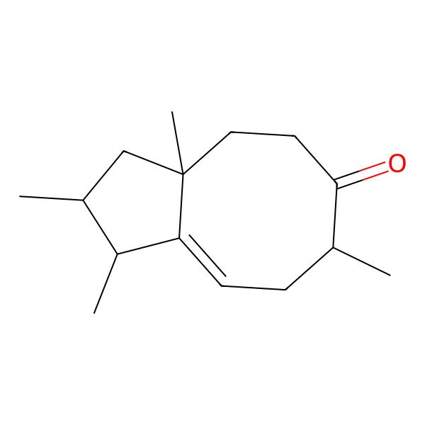 2D Structure of 4a,8b,10b,11a-Tetramethylbicyclo[6.3.0]undec-1-en-5-one