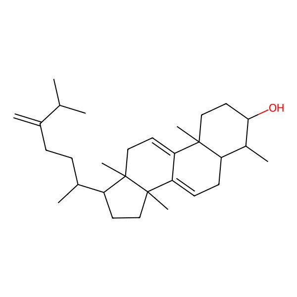 2D Structure of 4alpha,14alpha-Dimethyl-24-methylene-cholest-7,9(11)-dien-3beta-ol