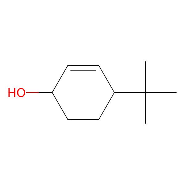 2D Structure of 4beta-tert-Butyl-2-cyclohexen-1beta-ol