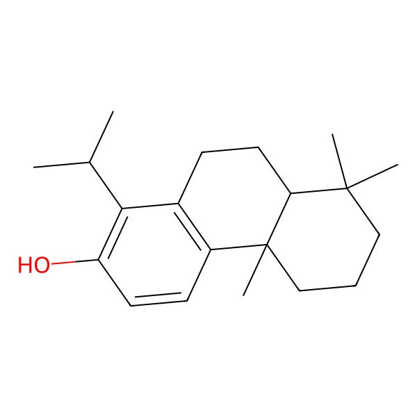 2D Structure of (4bS)-1-isopropyl-4b,8,8-trimethyl-5,6,7,8a,9,10-hexahydrophenanthren-2-ol