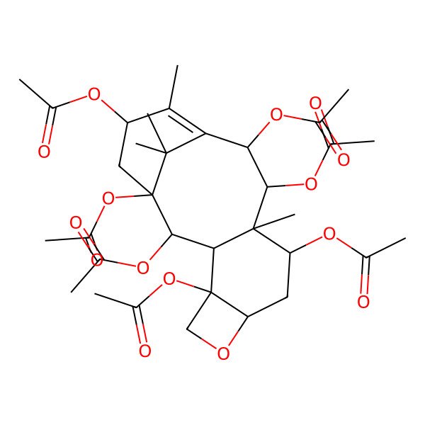 2D Structure of [(1S,2S,3R,4S,7R,9S,10S,11R,12R,15S)-1,2,4,11,12,15-hexaacetyloxy-10,14,17,17-tetramethyl-6-oxatetracyclo[11.3.1.03,10.04,7]heptadec-13-en-9-yl] acetate