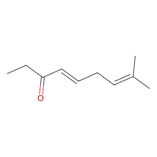 2D Structure of (4E)-8-methylnona-4,7-dien-3-one