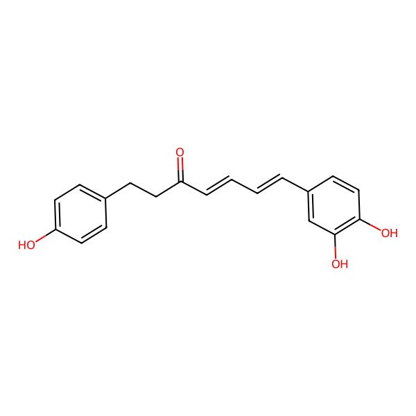 2D Structure of (4E,6E)-7-(3,4-dihydroxyphenyl)-1-(4-hydroxyphenyl)hepta-4,6-dien-3-one 2D Structure of (4E,6E)-7-(3,4-dihydroxyphenyl)-1-(4-hydroxyphenyl)hepta-4,6-dien-3-one