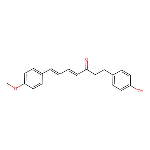 2D Structure of (4E,6E)-1-(4-hydroxyphenyl)-7-(4-methoxyphenyl)hepta-4,6-dien-3-one